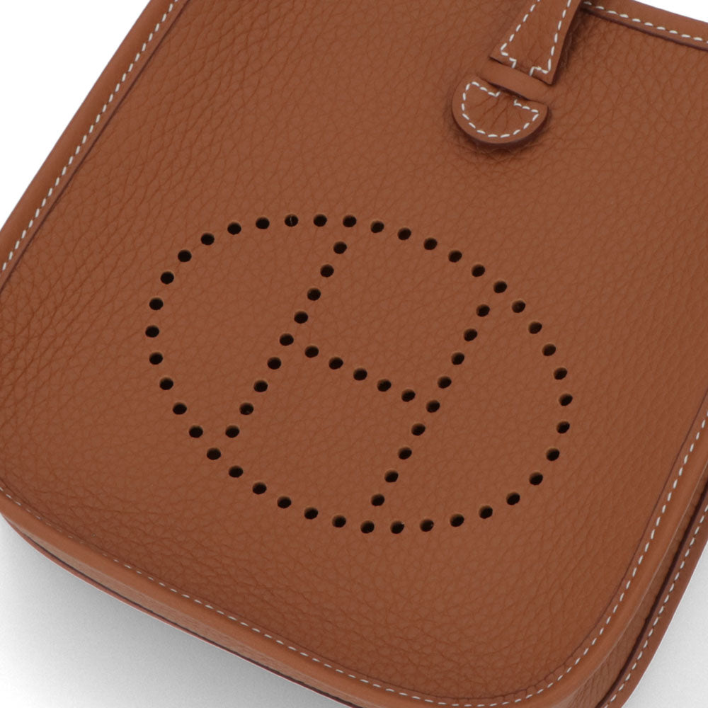 エルメス HERMES バッグ エヴリン TPM (16) レディース ブラウン系 ゴールド シルバー金具 トリヨンクレマンス W刻印