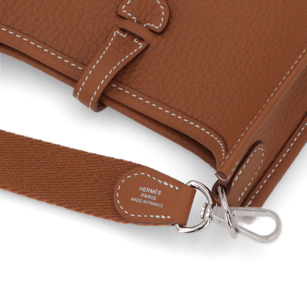 エルメス HERMES バッグ エヴリン TPM (16) レディース ブラウン系 ゴールド シルバー金具 トリヨンクレマンス W刻印