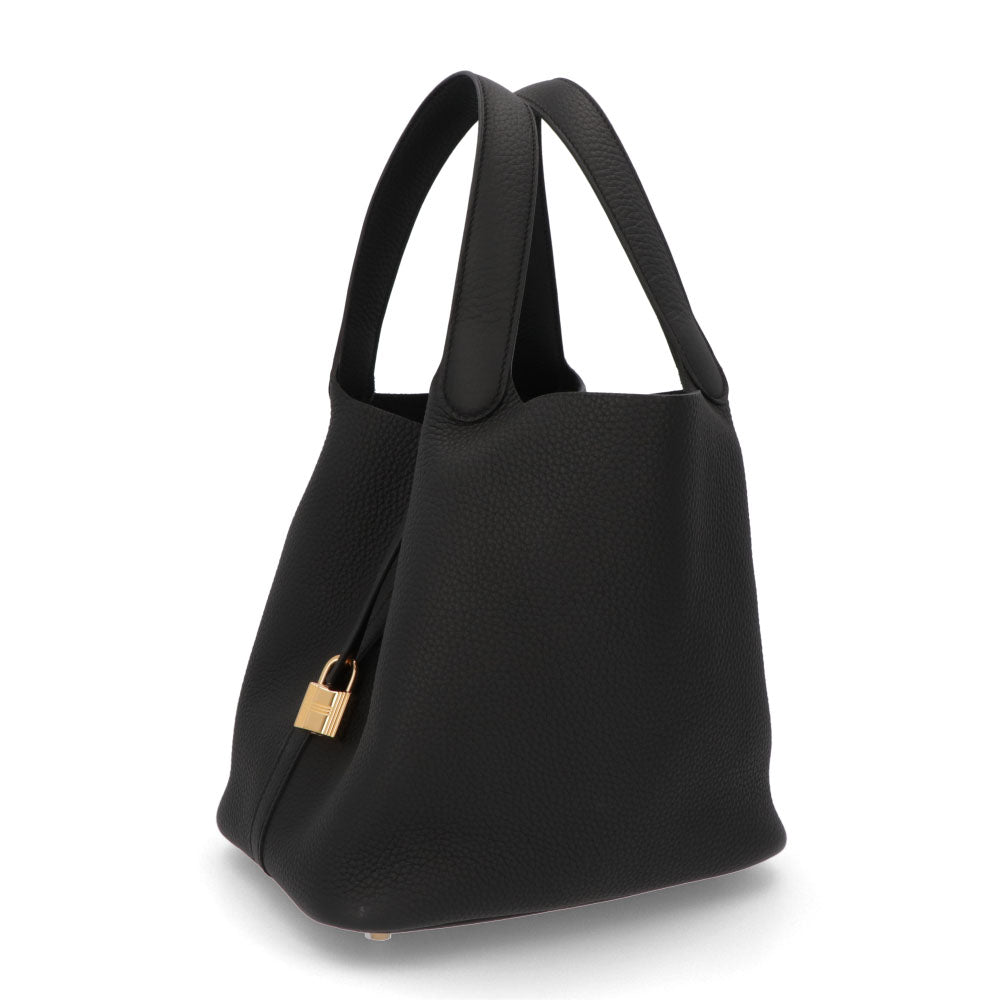 HERMES ピコタンロックMM ブラック ゴールド
