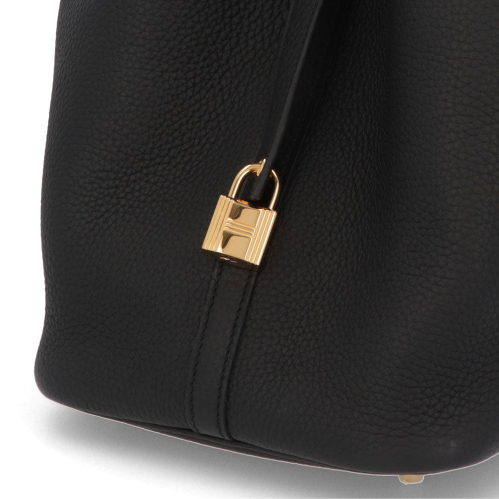 HERMES ピコタンロックMM ブラック ゴールド