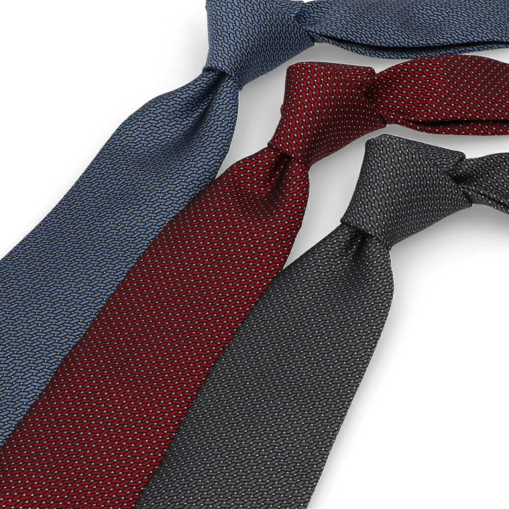 LANVIN ネクタイ SILK TIE シルク ブ幾何学模様