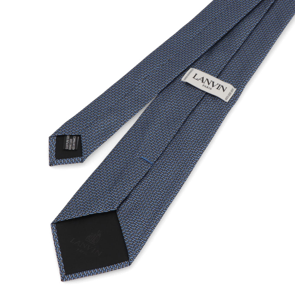 ランバン LANVIN ネクタイ メンズ SILK TIE ブルー レッド グレー シルク ブランドネクタイ 幾何学模様 柄物アイテム 32LVNT305002