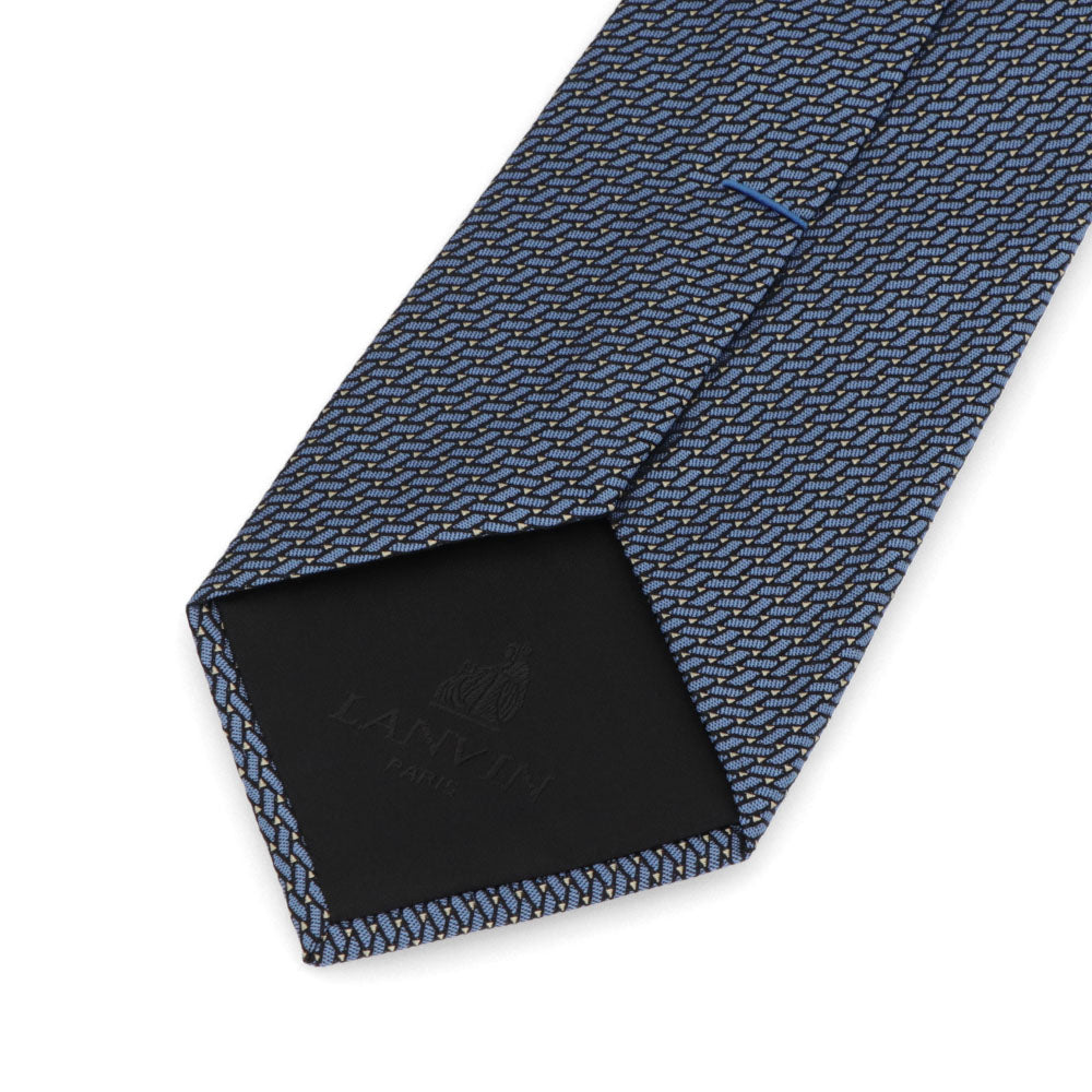 ランバン LANVIN ネクタイ メンズ SILK TIE ブルー レッド グレー シルク ブランドネクタイ 幾何学模様 柄物アイテム 32LVNT305002