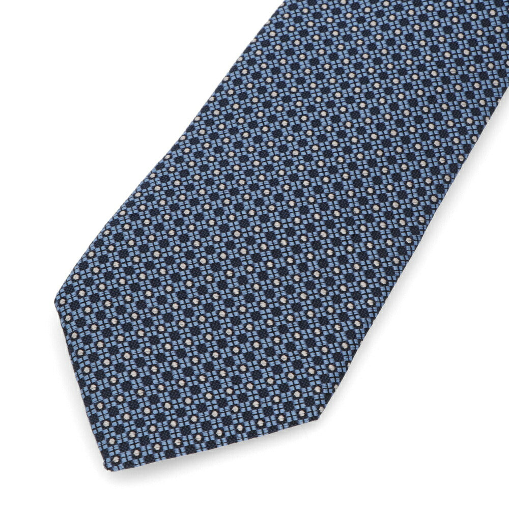 ランバン LANVIN ネクタイ メンズ SILK TIE ブルー レッド シルク ブランドネクタイ 幾何学模様 柄物アイテム 32LVNT305301