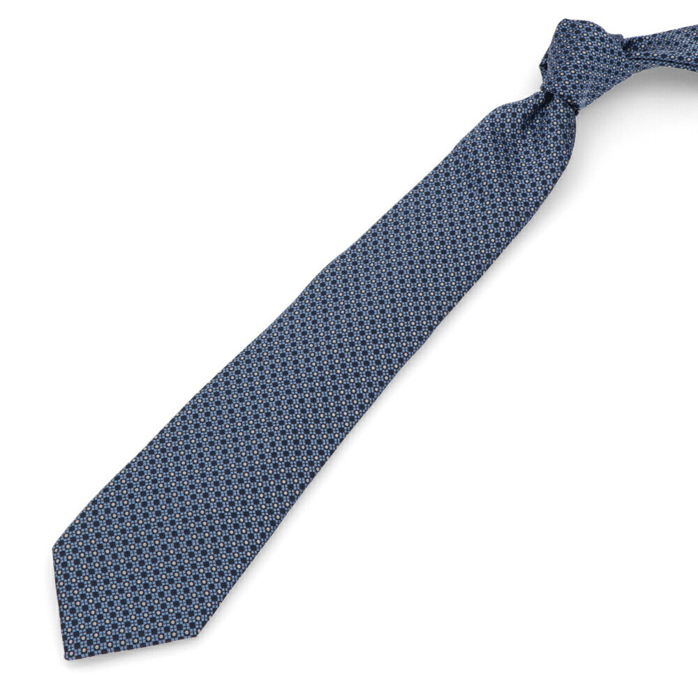 ランバン LANVIN ネクタイ メンズ SILK TIE ブルー レッド シルク ブランドネクタイ 幾何学模様 柄物アイテム 32LVNT305301