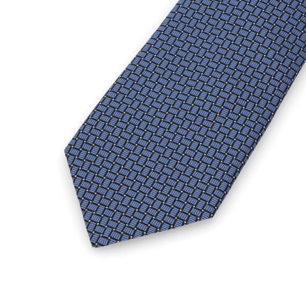ランバン LANVIN ネクタイ メンズ SILK TIE ネイビー ブルー レッド グレー シルク ブランドネクタイ ネイビー 幾何学模様 柄物アイテム 32LVNT306501