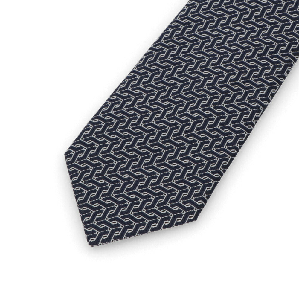 ランバン LANVIN ネクタイ メンズ SILK TIE レッド ブルー ネイビー シルク ブランドネクタイ 幾何学模様 柄物アイテム 32LVNT306801