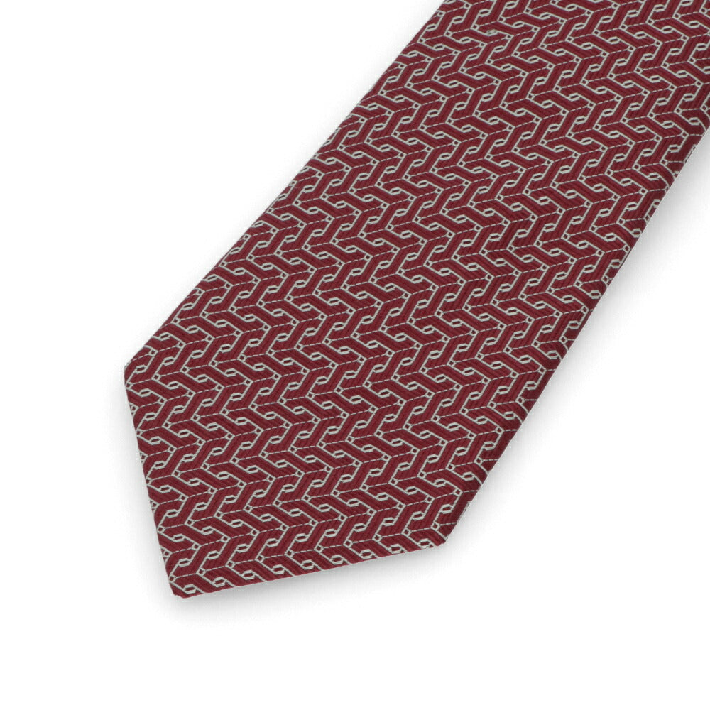 ランバン LANVIN ネクタイ メンズ SILK TIE レッド ブルー ネイビー シルク ブランドネクタイ 幾何学模様 柄物アイテム 32LVNT306801