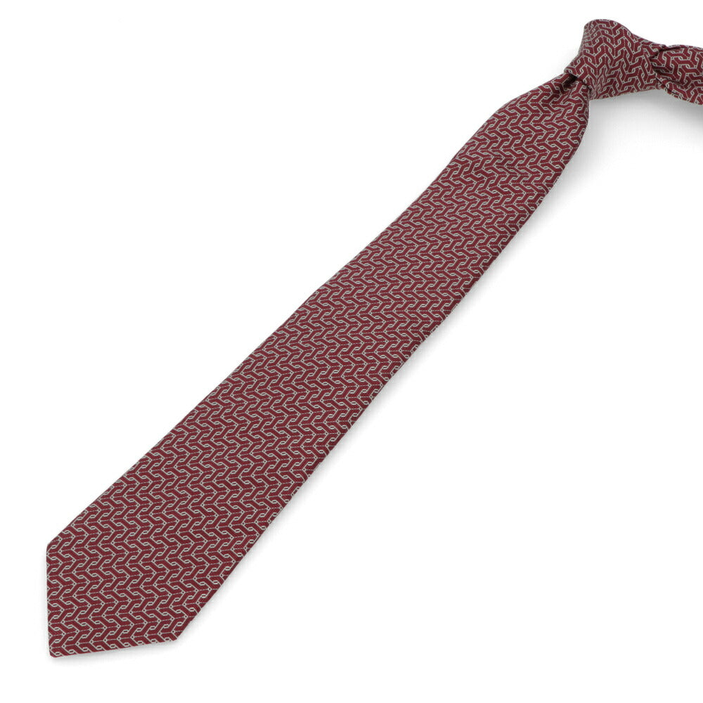ランバン LANVIN ネクタイ メンズ SILK TIE レッド ブルー ネイビー シルク ブランドネクタイ 幾何学模様 柄物アイテム 32LVNT306801