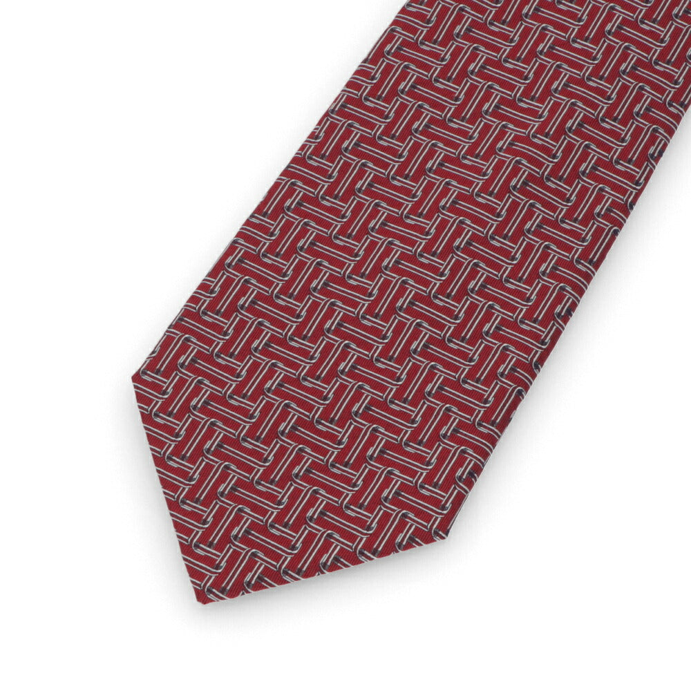 ランバン LANVIN ネクタイ メンズ SILK TIE ブルー ネイビー レッド シルク ブランドネクタイ 幾何学模様 柄物アイテム 32LVNT312101