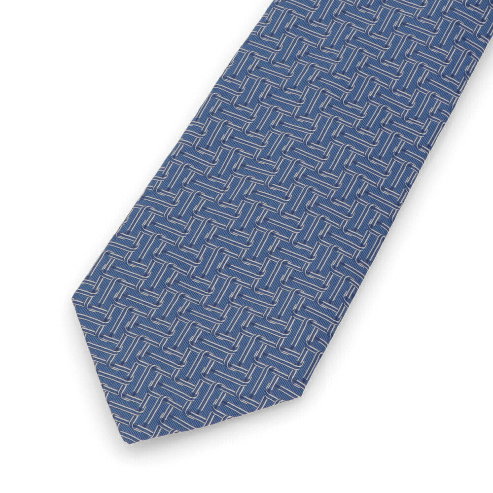 ランバン LANVIN ネクタイ メンズ SILK TIE ブルー ネイビー レッド シルク ブランドネクタイ 幾何学模様 柄物アイテム 32LVNT312101