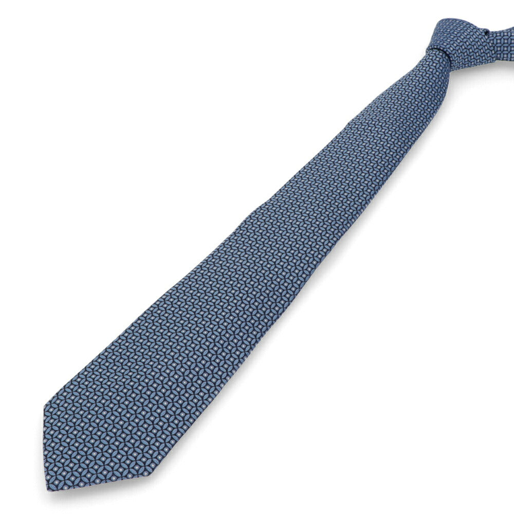 ランバン LANVIN ネクタイ メンズ SILK TIE ブルー シルク ブランドネクタイ 幾何学模様 柄物アイテム 32LVNT312701