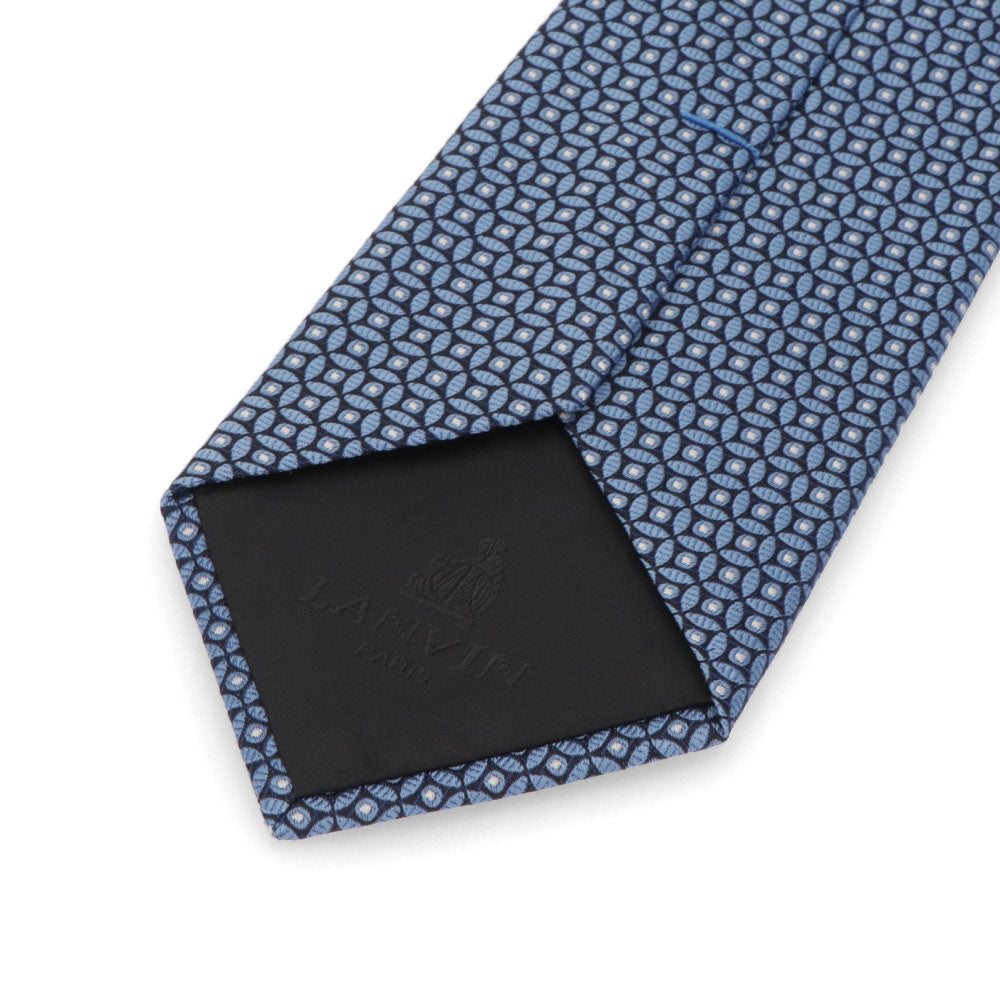 ランバン LANVIN ネクタイ メンズ SILK TIE ブルー シルク ブランドネクタイ 幾何学模様 柄物アイテム 32LVNT312701