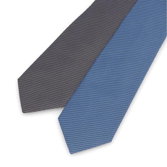 LANVIN ネクタイ SILK TIE ブルー グレー シルク
