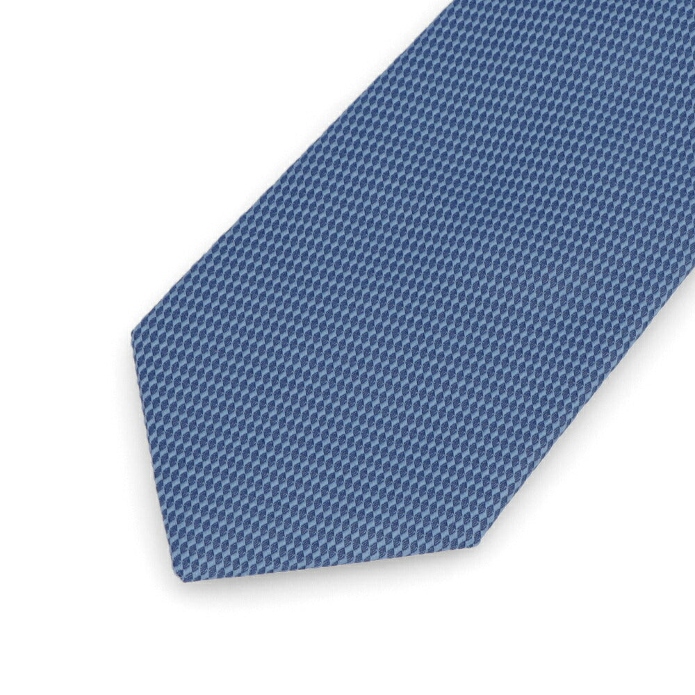 ランバン LANVIN ネクタイ メンズ SILK TIE ブルー グレー シルク ブランドネクタイ 幾何学模様 柄物アイテム 32LVNT310902