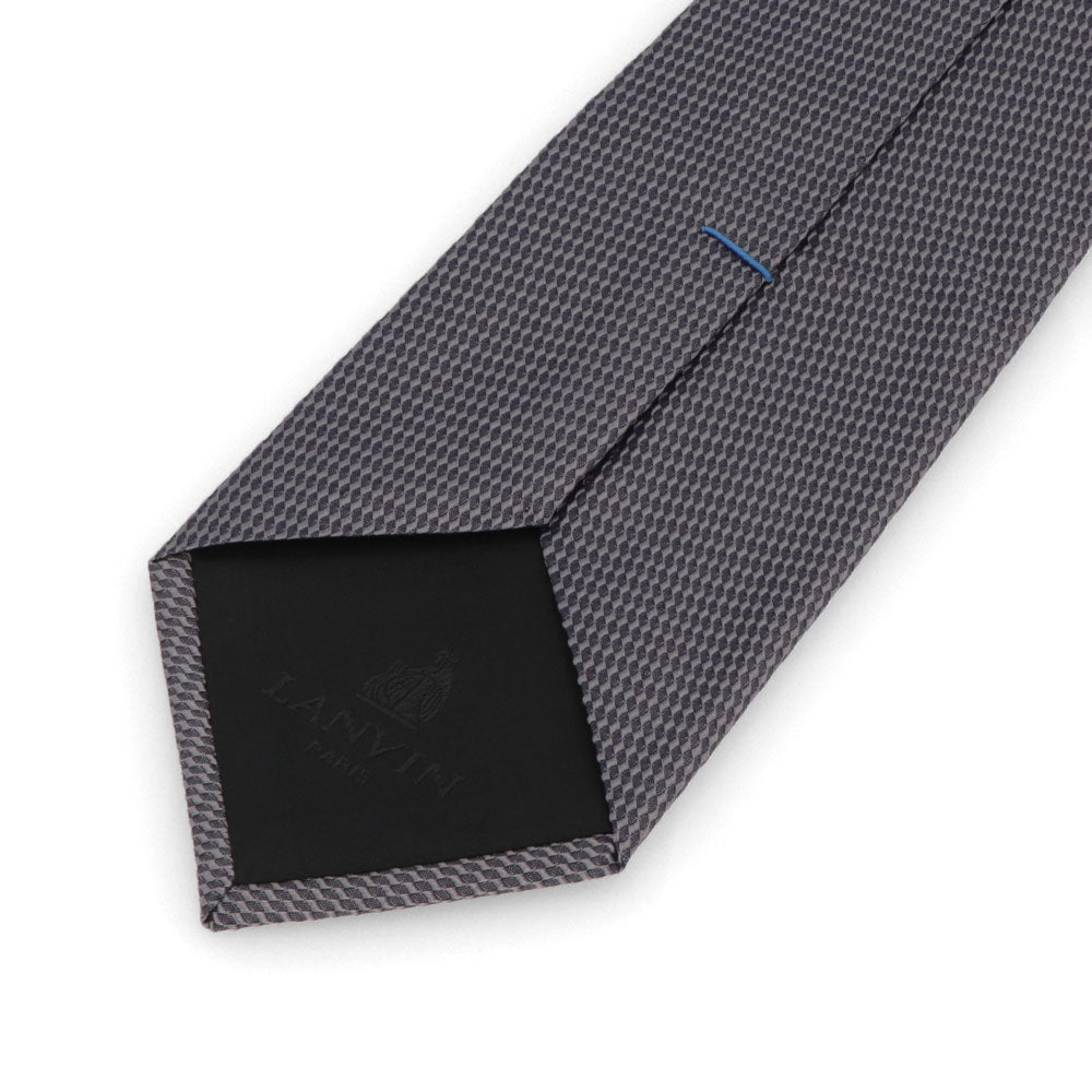 ランバン LANVIN ネクタイ メンズ SILK TIE ブルー グレー シルク ブランドネクタイ 幾何学模様 柄物アイテム 32LVNT310902