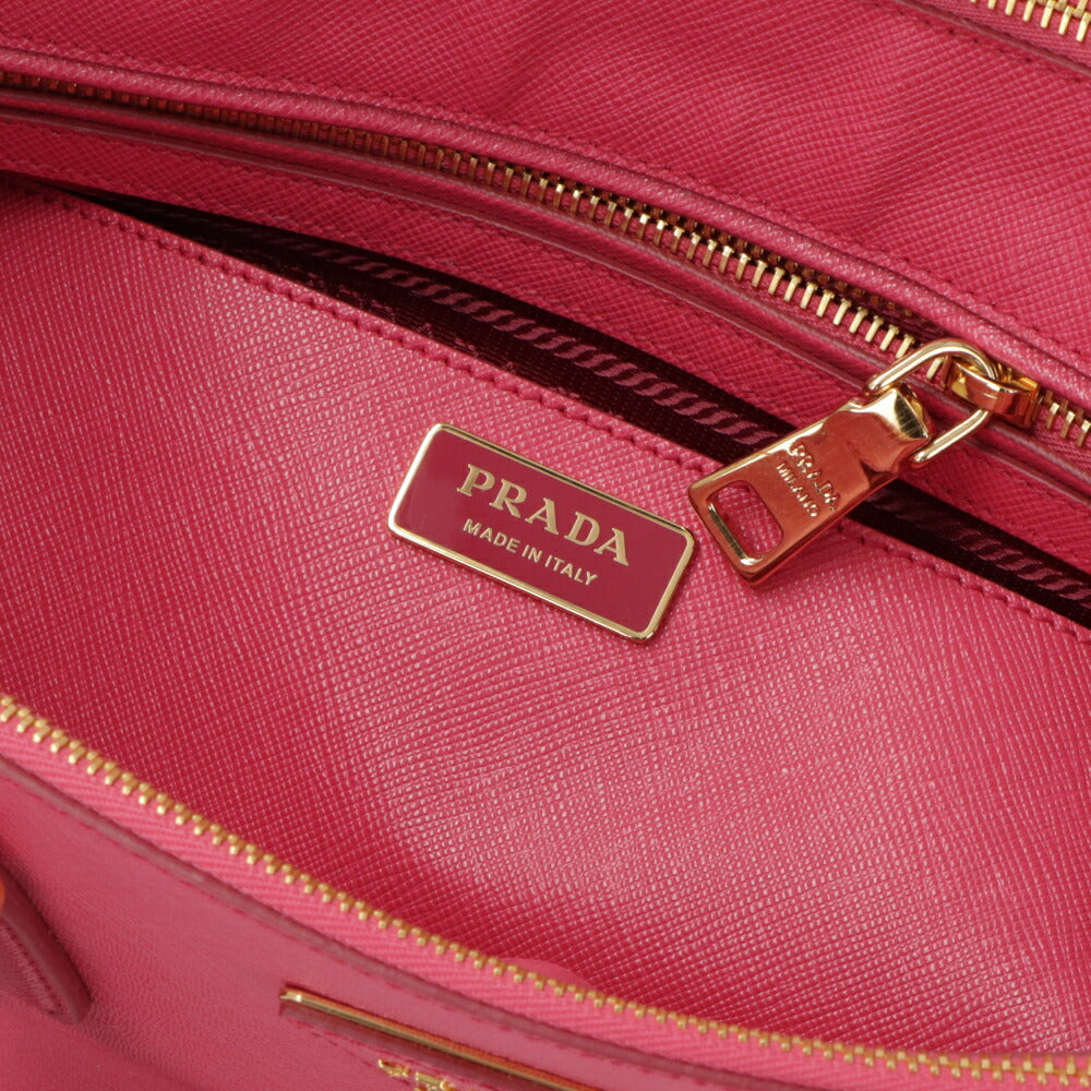 PRADA ハンドバッグ ガレリア ピンク Sランク