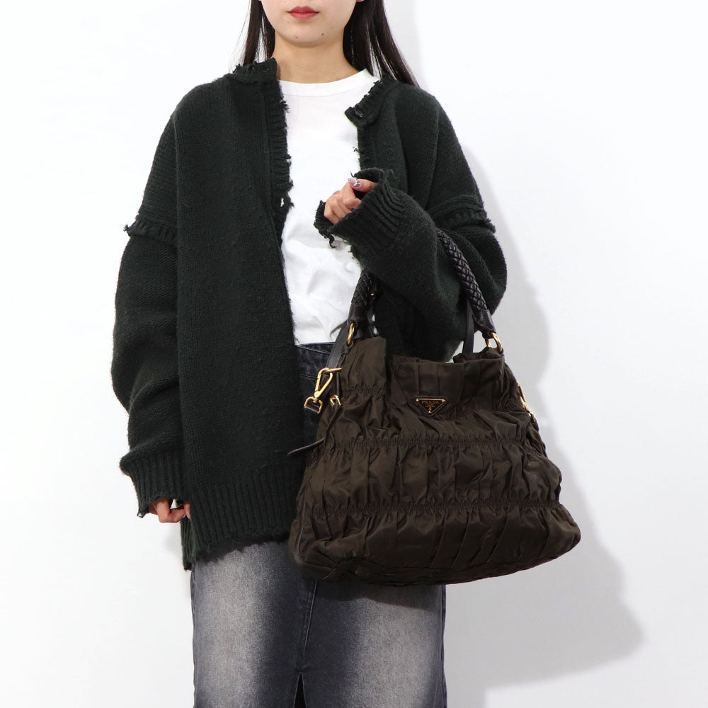 PRADA ハンドバッグ TESSUTO GAUFRE BCランク