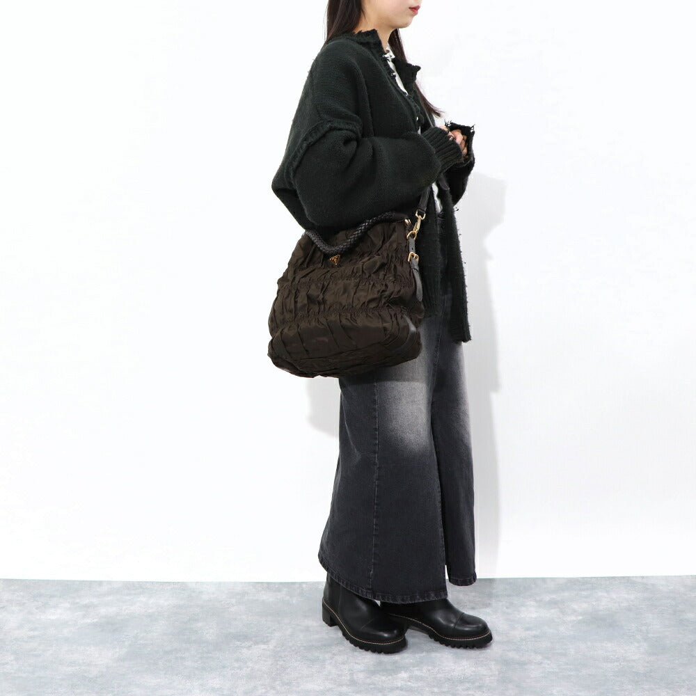 PRADA ハンドバッグ TESSUTO GAUFRE BCランク