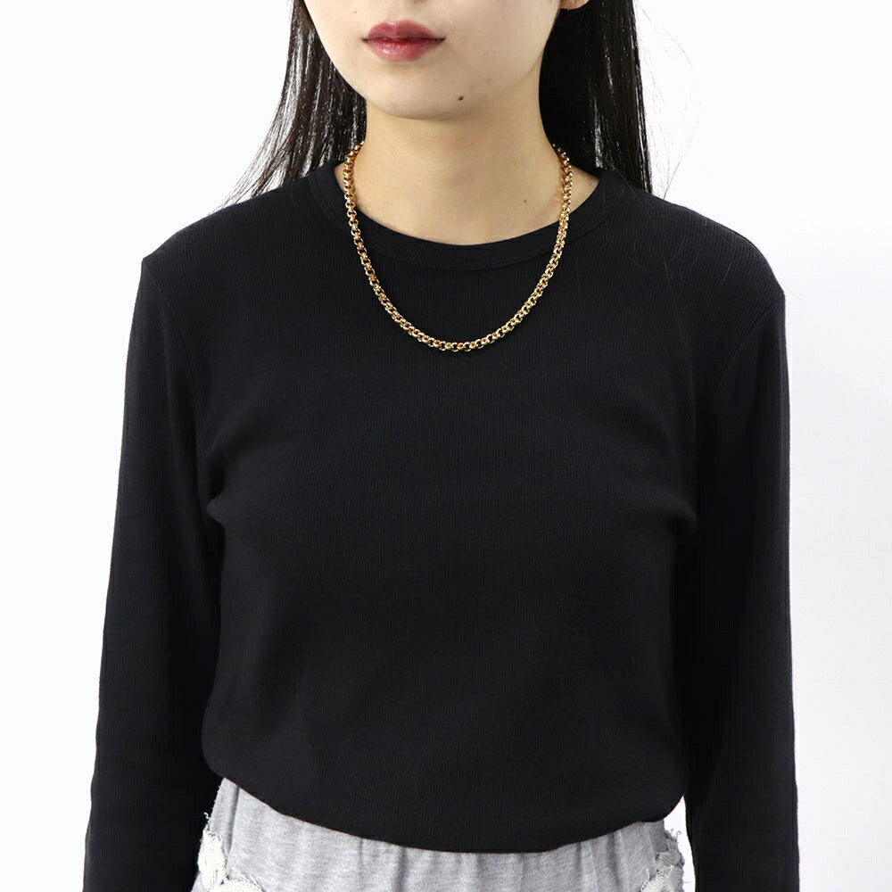 トムウッド TOM WOOD アクセサリー ネックレス レディースThick Rolo Chain ゴールド 9Kゴールド シンプル N0JP55NA01S925