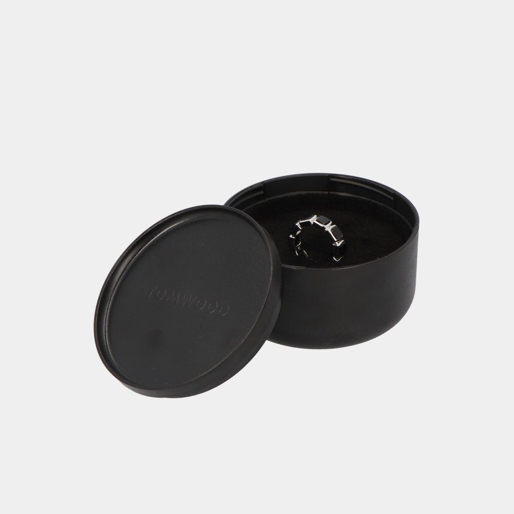 トムウッド TOM WOOD R75CBV2PBO01S925/Cushion Band Black シルバー/ブラック 指輪 シンプル メンズ 新品