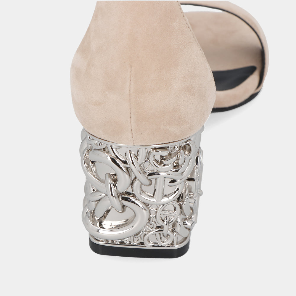 エルメス HERMES グラム60 サンダル ベージュヌード