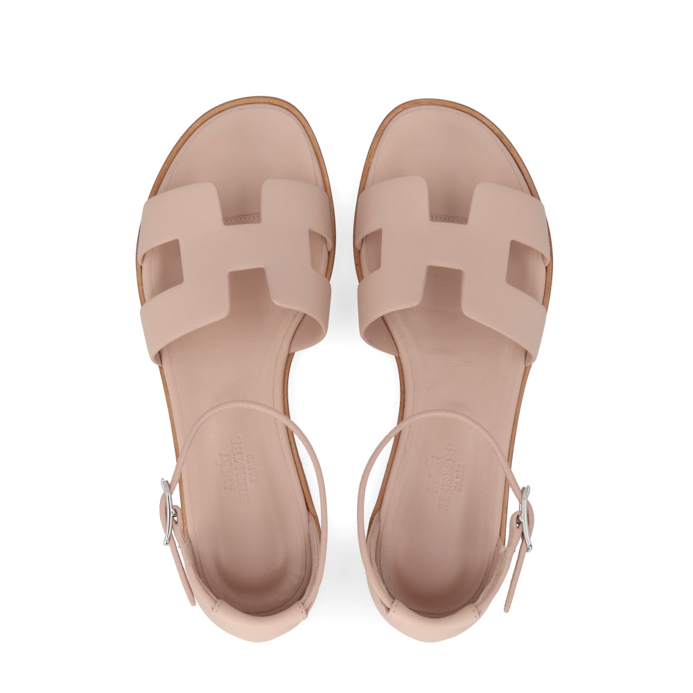 HERMES サントリーニ サンダル ベージュヌード