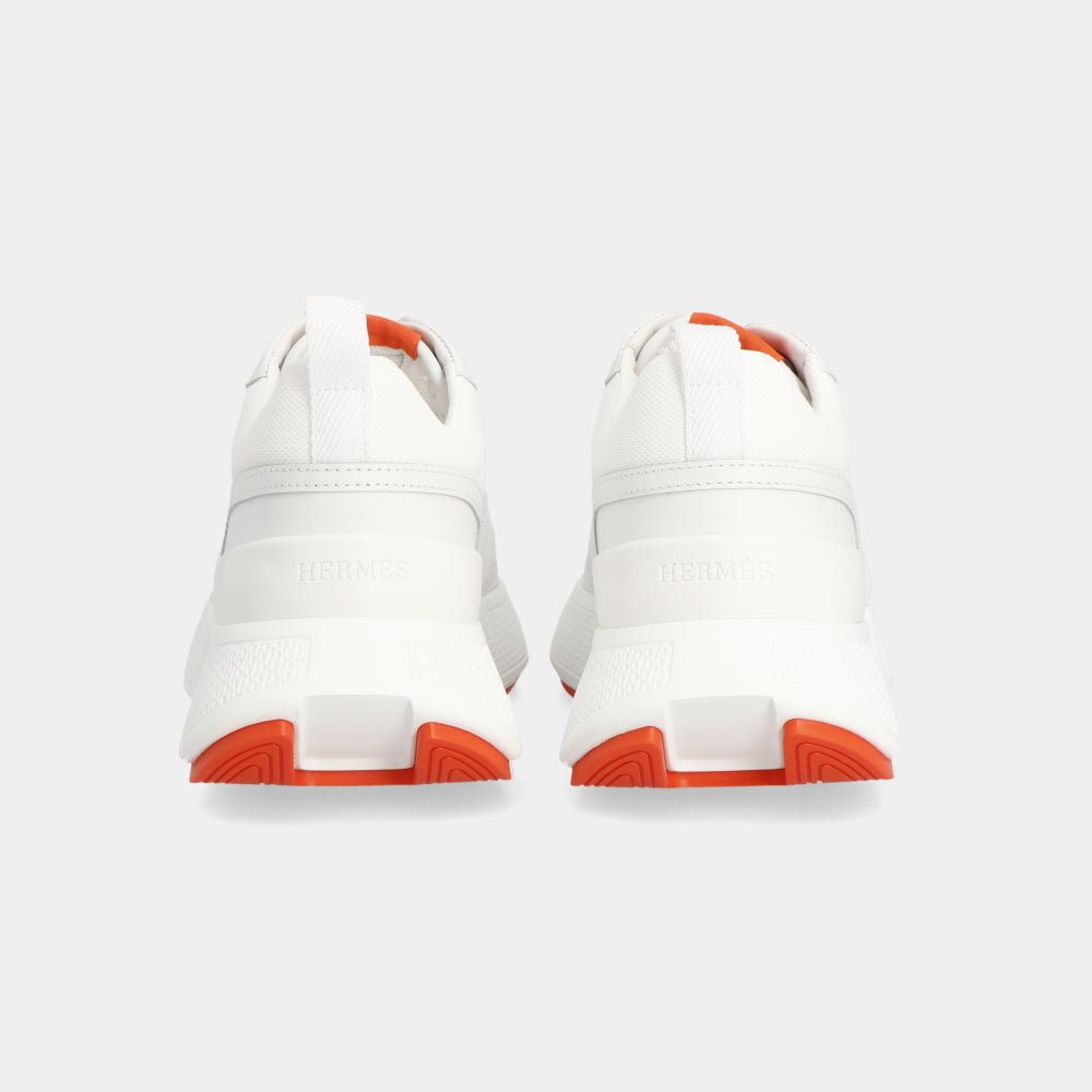 エルメス HERMES ギガ スニーカー シューズ ホワイト