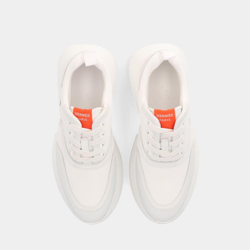 エルメス HERMES ギガ スニーカー シューズ ホワイト