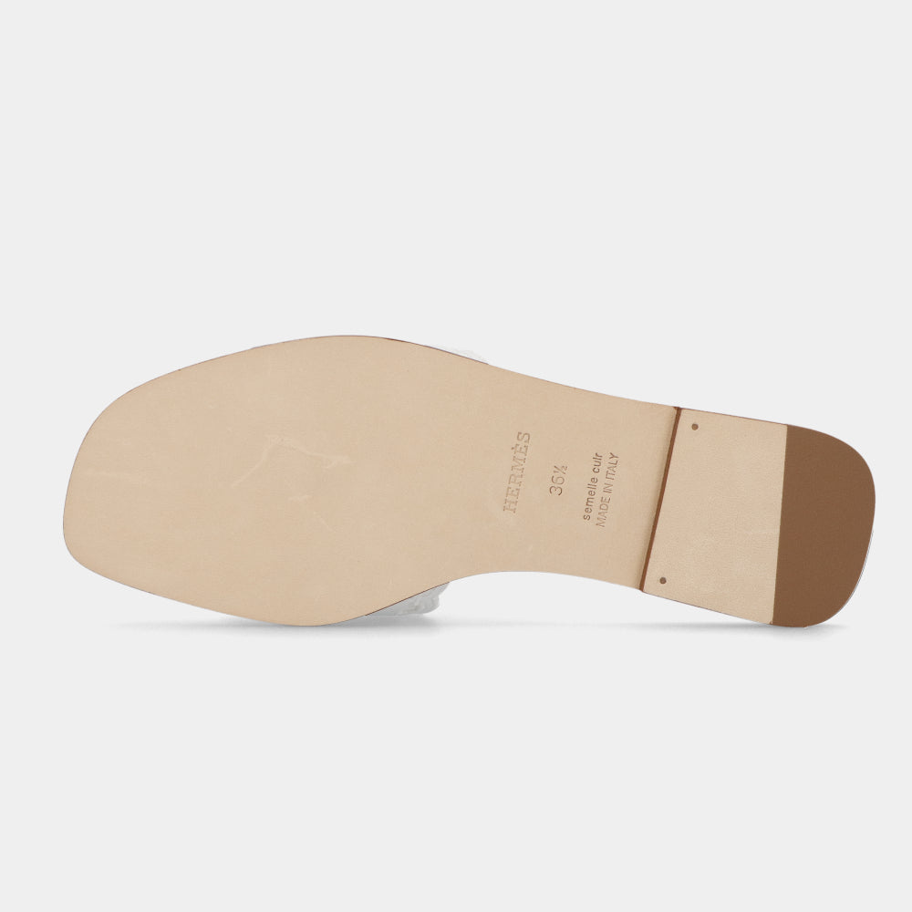 エルメス HERMES サンダル ガエル ホワイト