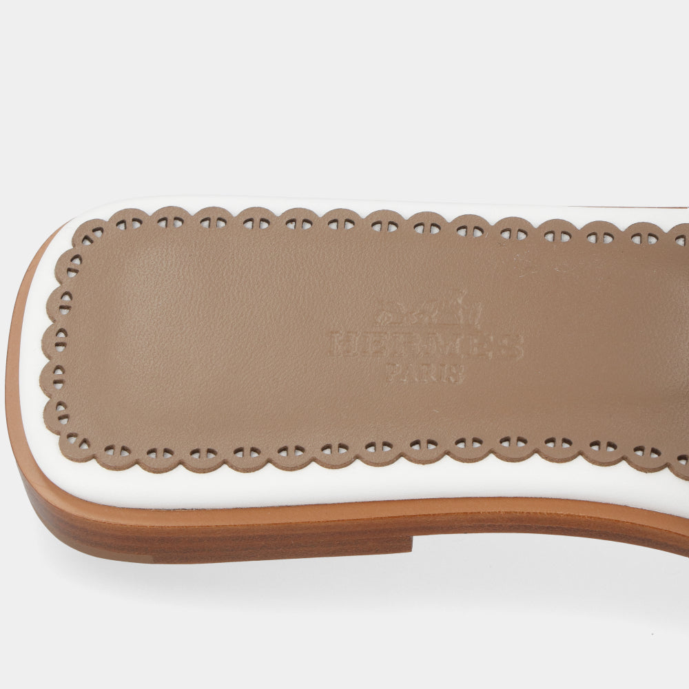 エルメス HERMES サンダル ガエル ホワイト