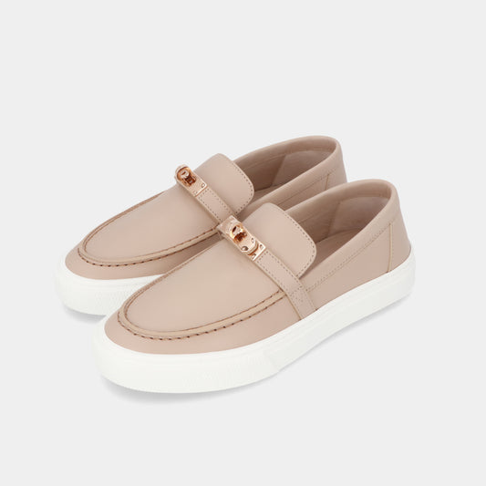 エルメス ゲーム スリッポン ベージュヌード レディース