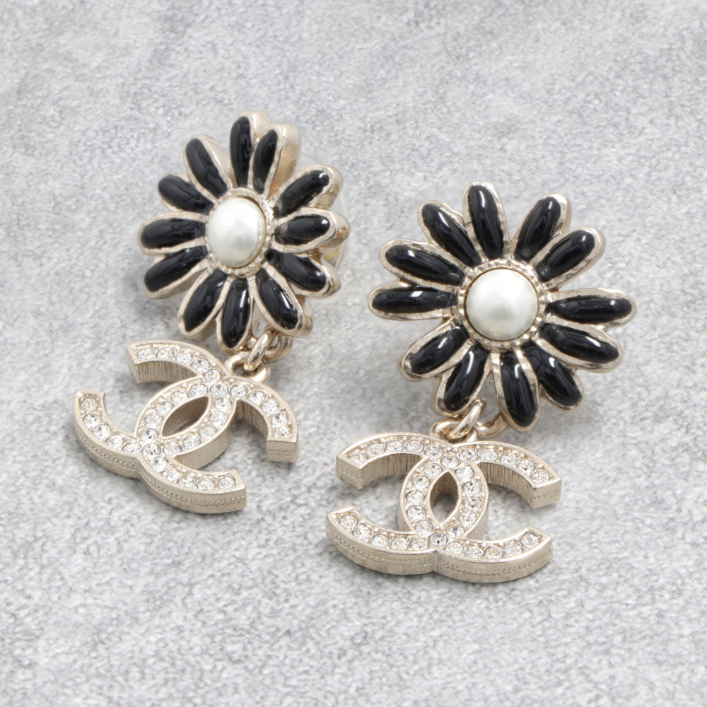 シャネル CHANEL AB9654 ピアス ブラック パール