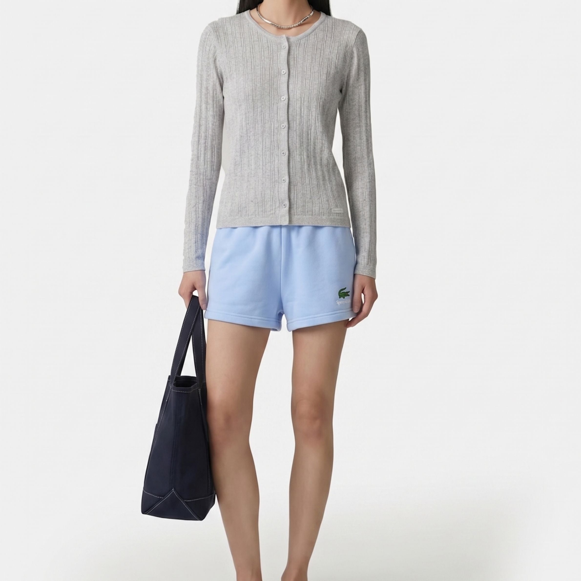 Sporty＆Rich×LACOSTE コラボ ショートパンツ スウェット