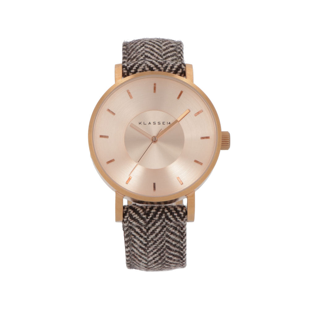 KLASSE14 時計 ステンレススチール テキスタイル ロゴ ヘリンボーン柄 腕時計 VO16SA006M SET