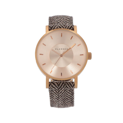 KLASSE14 時計 ステンレススチール テキスタイル ロゴ ヘリンボーン柄 腕時計 VO16SA006M SET