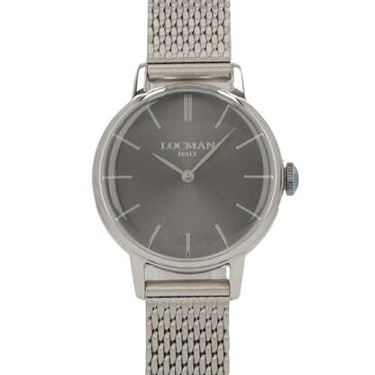 LOCMAN 時計 シルバー ステンレススティール メッシュメタル ロゴ  腕時計 0253A07A-00GYNKB0 1960 LADY