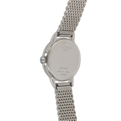 LOCMAN 時計 シルバー ステンレススティール メッシュメタル ロゴ  腕時計 0253A07A-00GYNKB0 1960 LADY