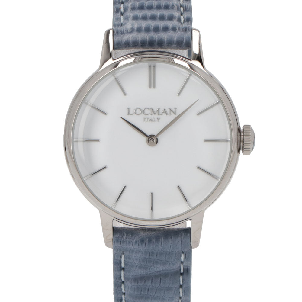 LOCMAN 時計 ブルー系 ステンレススティール シルバー 腕時計 0253A08A-00WHNKPS 1960 LADY