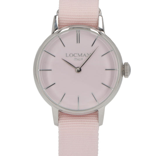 LOCMAN 時計 ピンク ステンレススティール シルバー 腕時計 0253A11A-00PKNKNP 1960 LADY