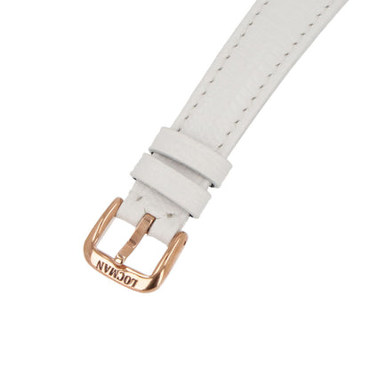 LOCMAN 時計 ホワイト ステンレススティール ピンクゴールド 型押しベルト 腕時計 0253R08R-RRWHRGPW 1960 LADY