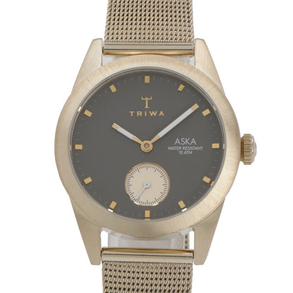TRIWA 時計 ASKA ステンレス ステンレスメッシュ ロゴ 腕時計 AKST103-MS121717