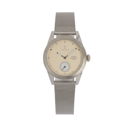 TRIWA 時計 ASKA ステンレス ステンレスメッシュ ロゴ 腕時計 AKST104-MS121212