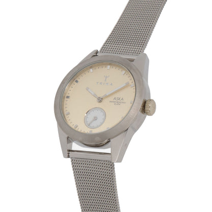 TRIWA 時計 ASKA ステンレス ステンレスメッシュ ロゴ 腕時計 AKST104-MS121212