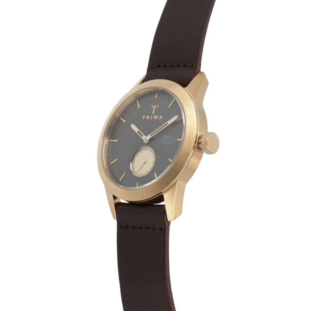 TRIWA 時計 SPIRA ブラウン系 ステンレス ゴールド 腕時計 SPST101-CL010413