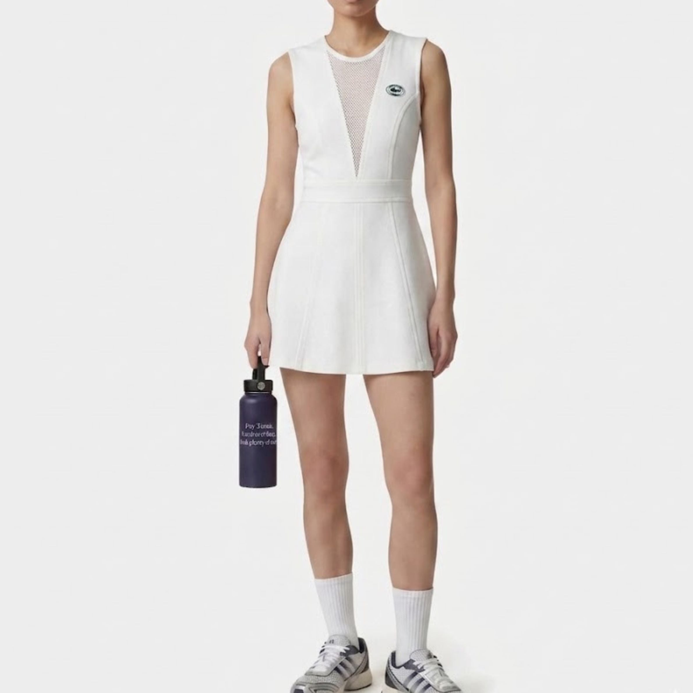 Sporty＆Rich ワンピース ホワイト ノースリーブ ミニワンピース