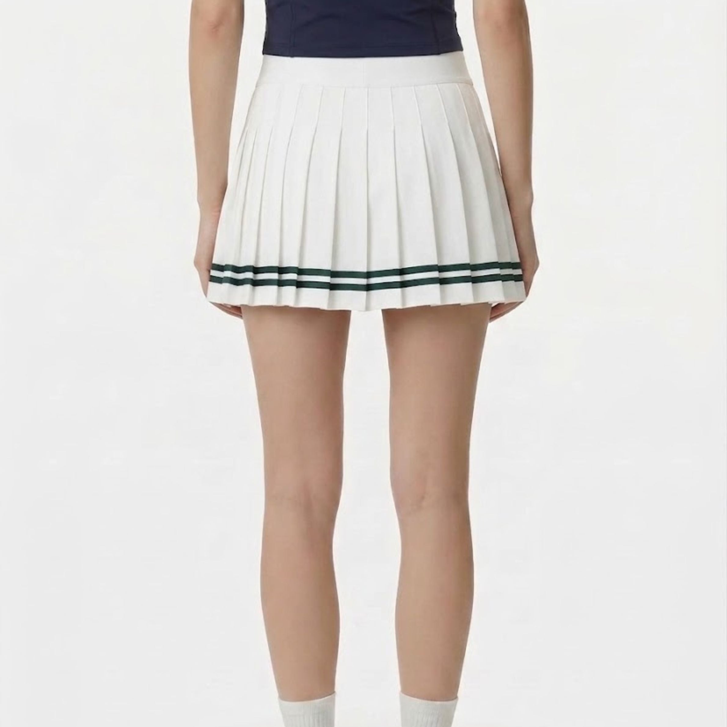 Sporty＆Rich スカート ホワイト テニスウェア プリーツスカート – LE