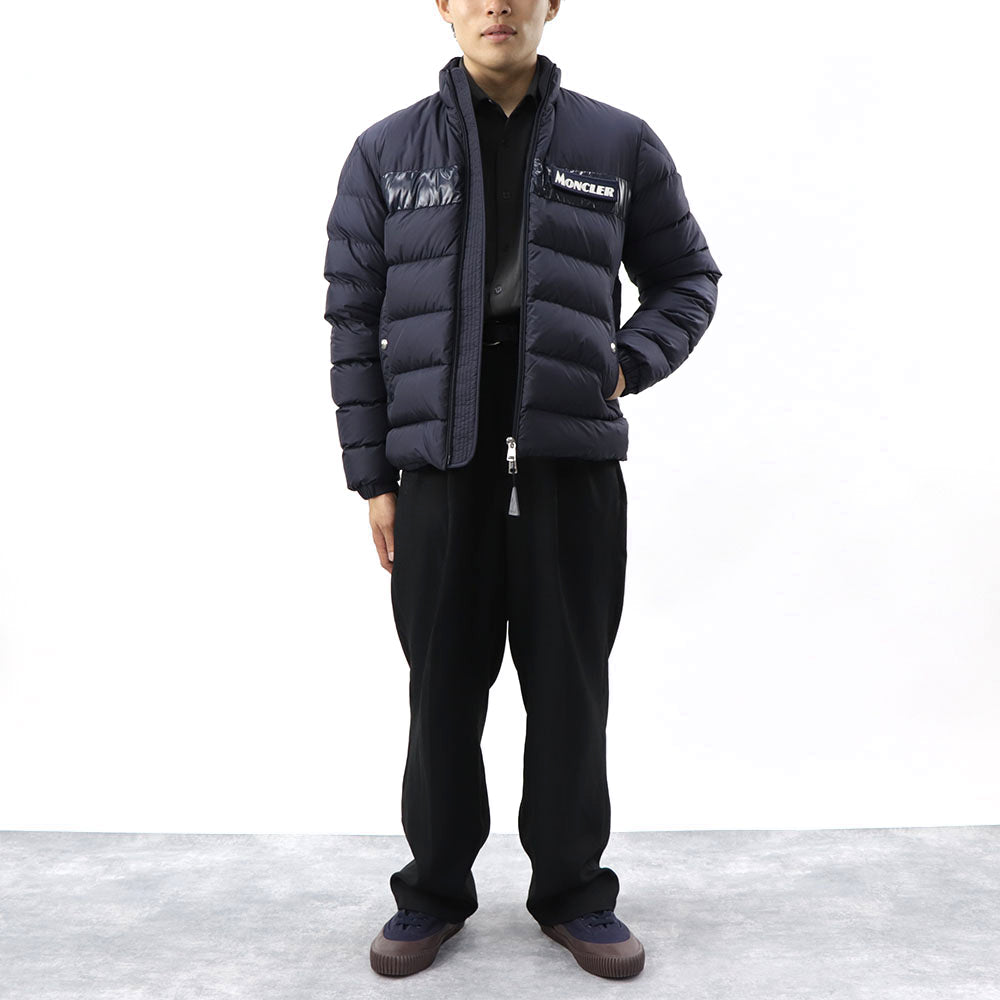 モンクレール 41940 SERVIERES ダウンジャケット 紺