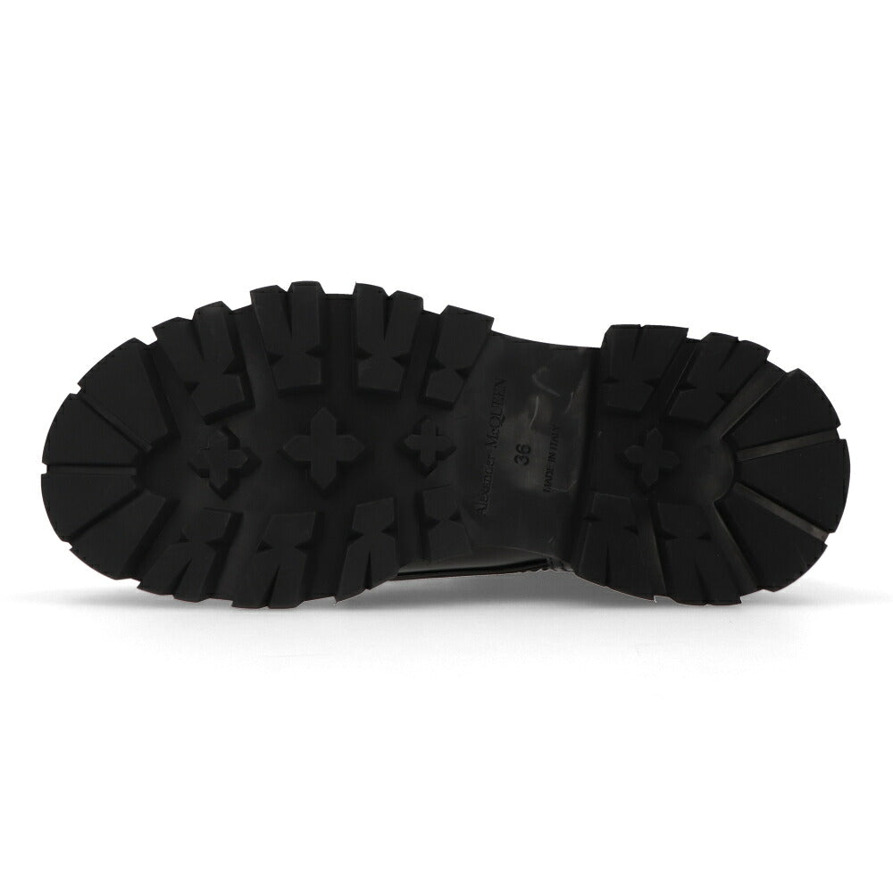 ALEXANDERMCQUEEN ブーツ  ブラック レースアップ ショートブーツ 657569