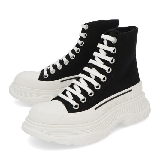 ALEXANDERMCQUEEN ブーツ  ブラック レースアップ ショートブーツ 697080